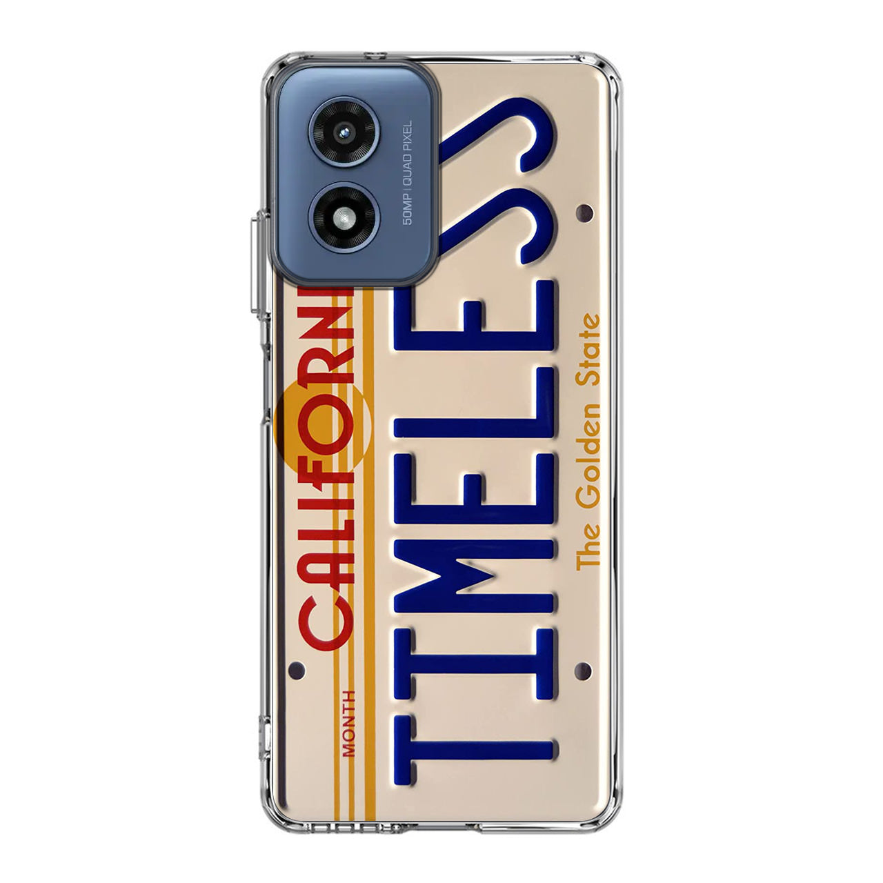 Back to the Future License Plate Timeless Motorola Moto G Play 2024 Case
