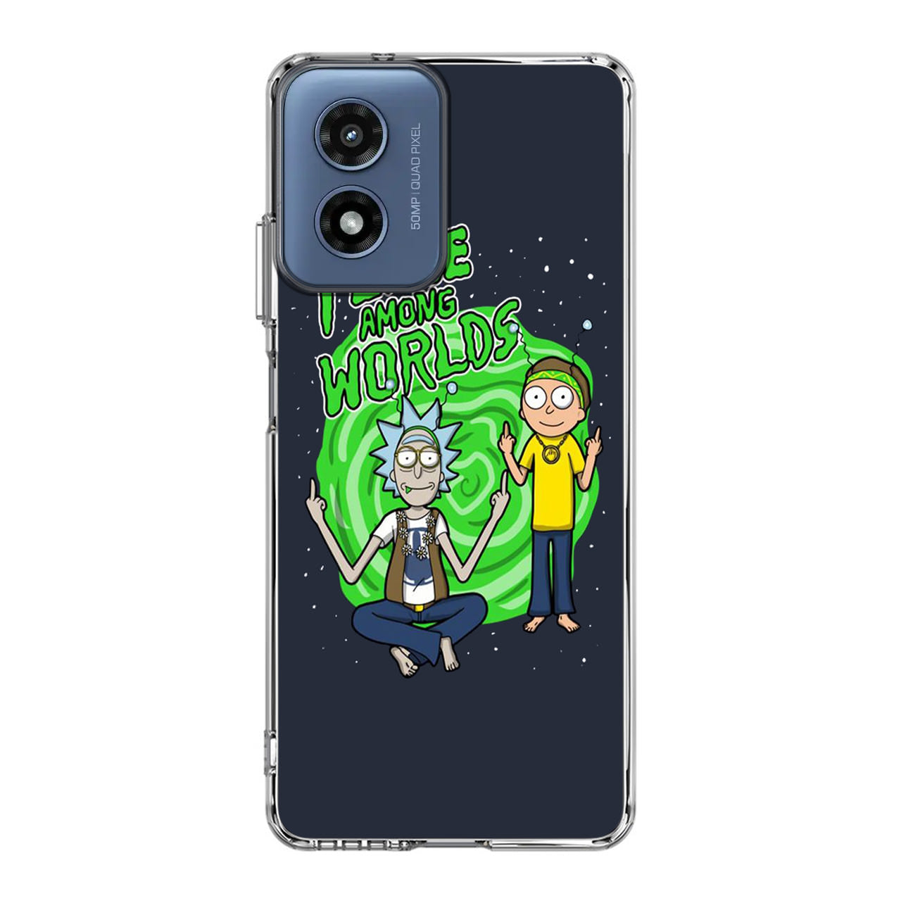 Rick And Morty Peace Among Worlds Motorola Moto G Play 2024 Case