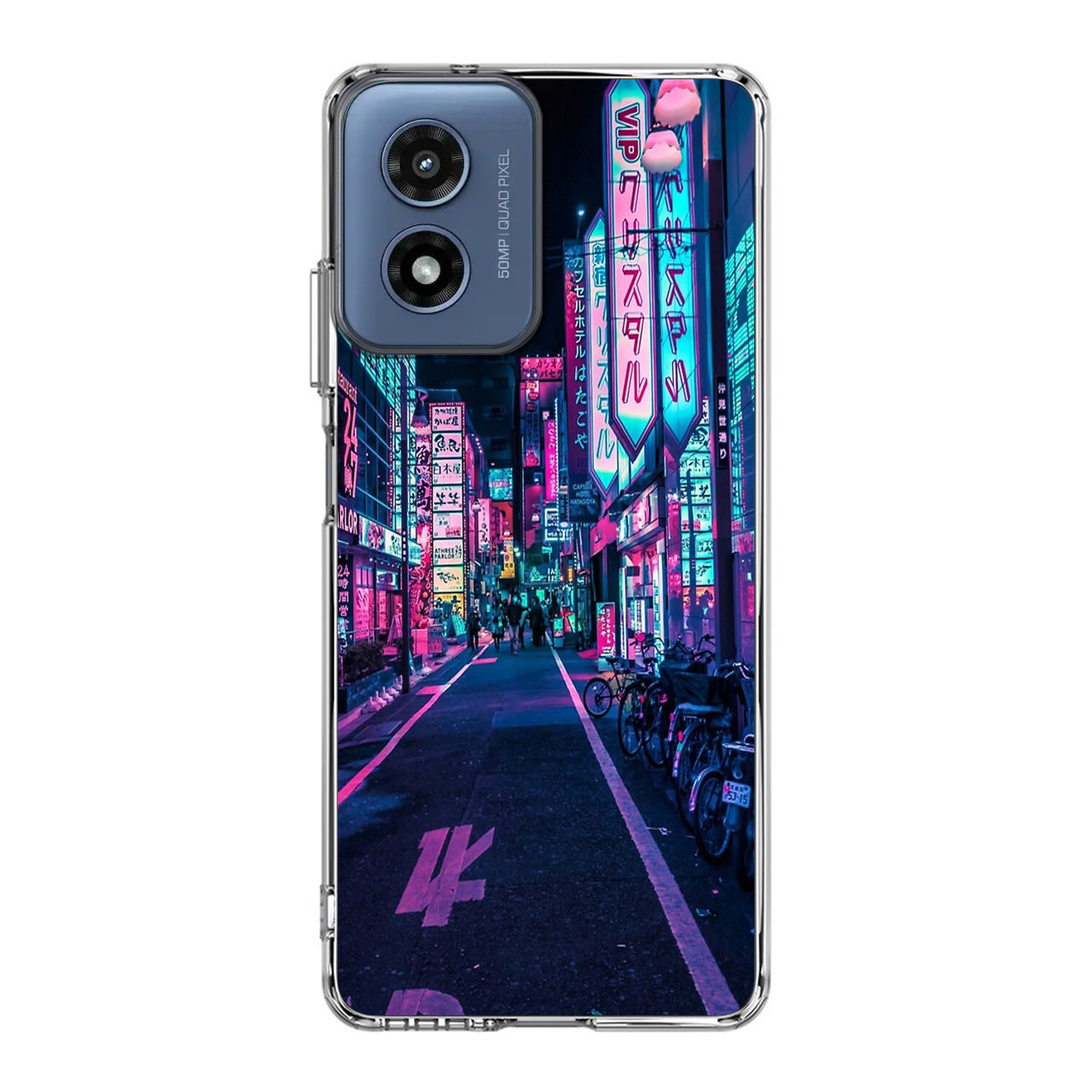 Tokyo Street Wonderful Neon Motorola Moto G Play 2024 Case