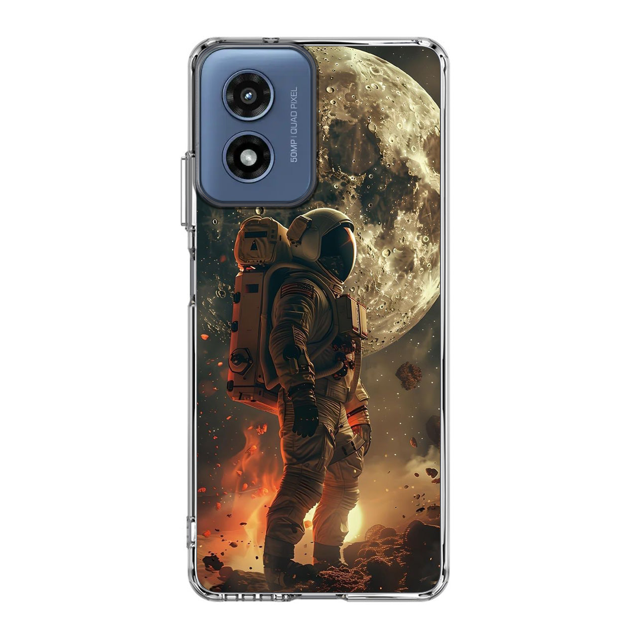 Lunar Sentinel Guardian of the Void Motorola Moto G Play 2024 Case