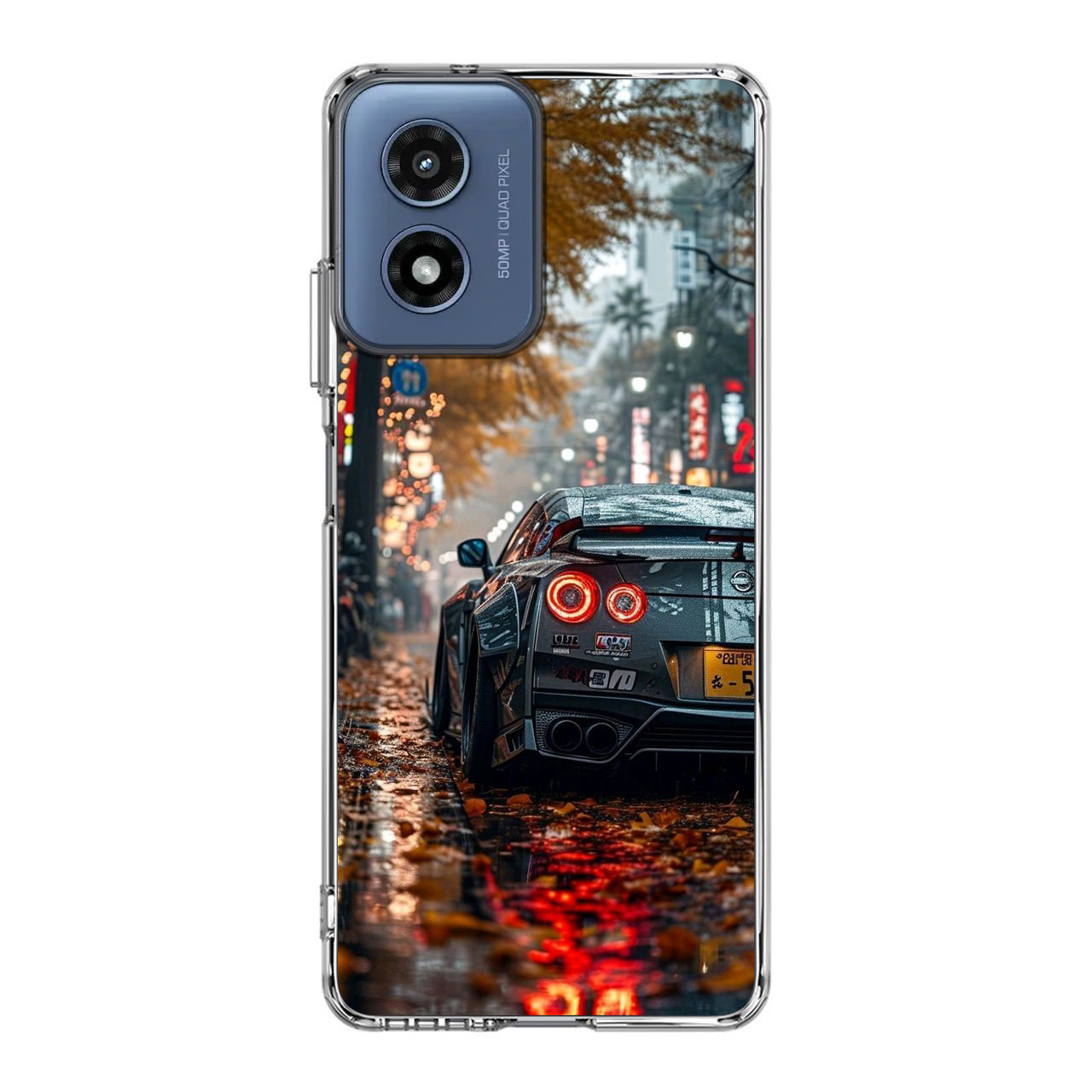 Neon Drift Autumn Streets Motorola Moto G Play 2024 Case