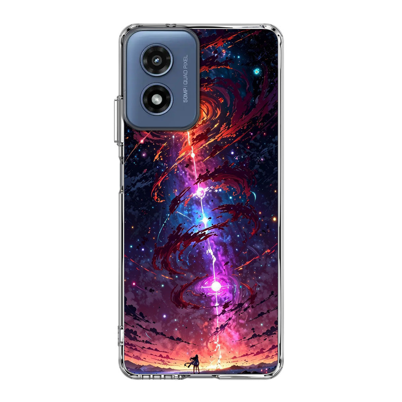 Stargazer at the Axis of Creation Motorola Moto G Play 2024 Case