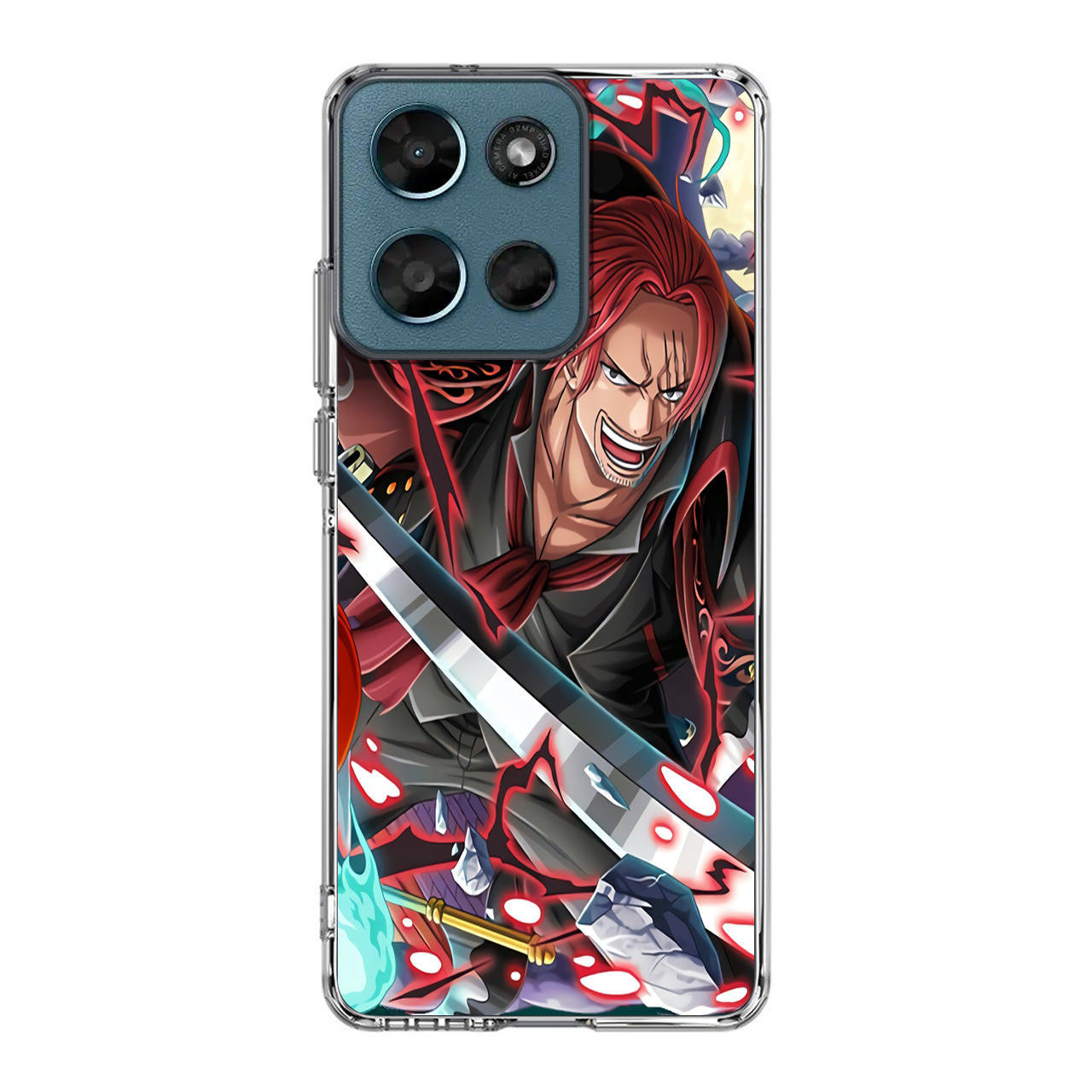 Red Hair Shanks Motorola Moto G Play 2026 Case