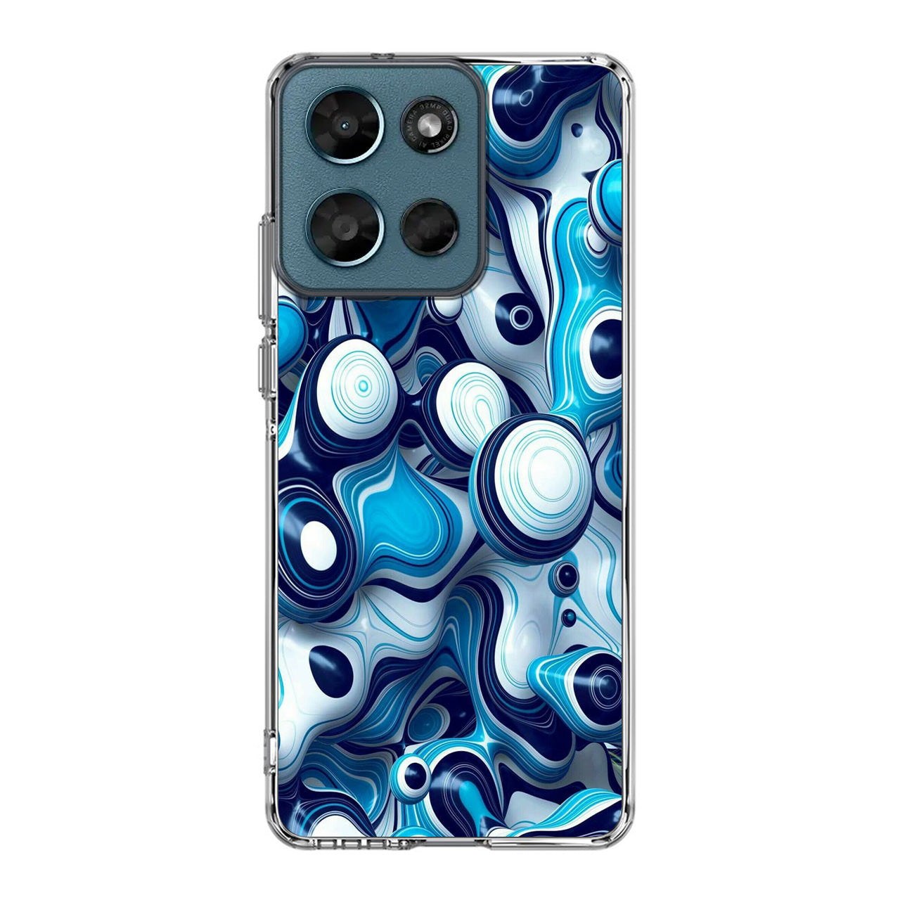 Abstract Art All Blue Motorola Moto G Play 2026 Case