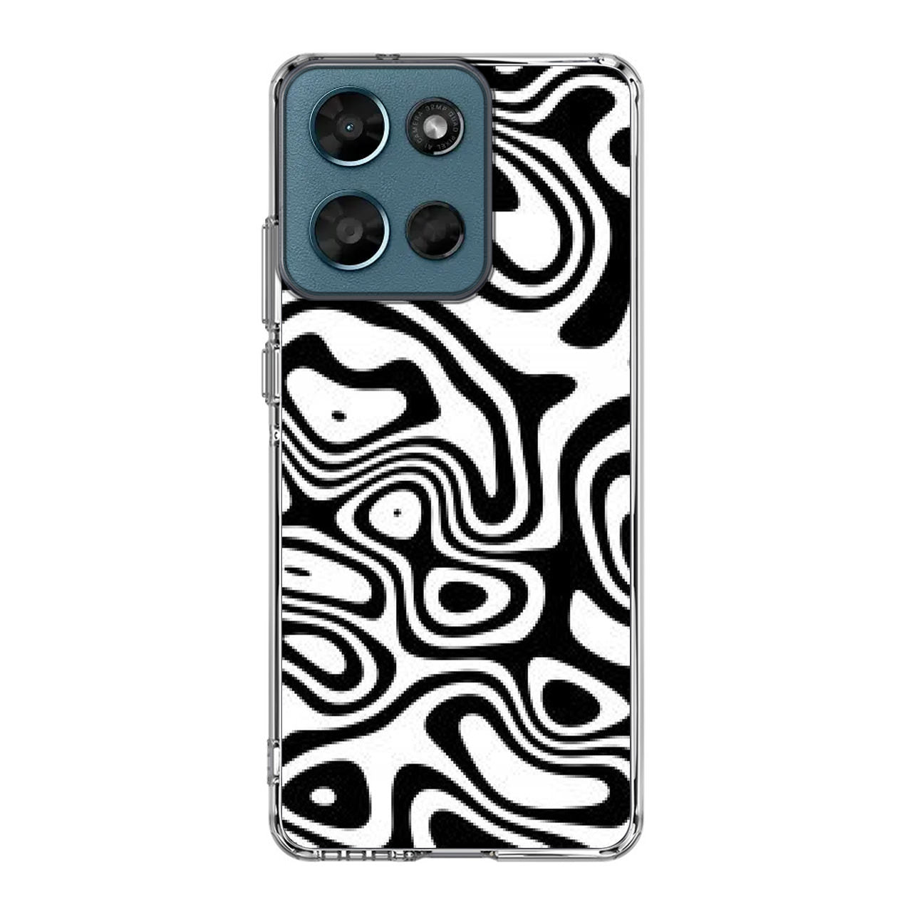 Abstract Black and White Background Motorola Moto G Play 2026 Case