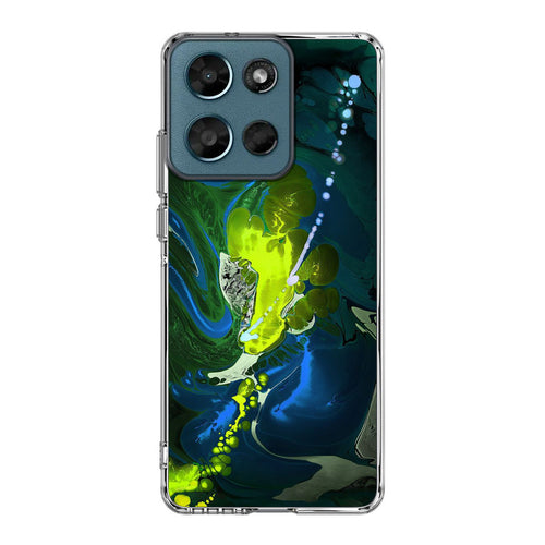 Abstract Green Blue Art Motorola Moto G Play 2026 Case