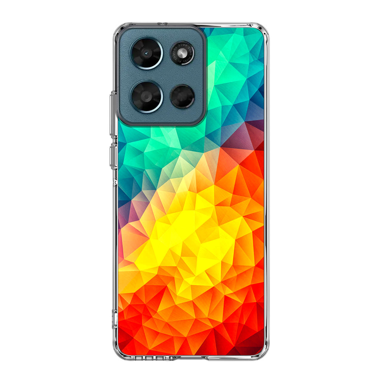 Abstract Multicolor Cubism Painting Motorola Moto G Play 2026 Case
