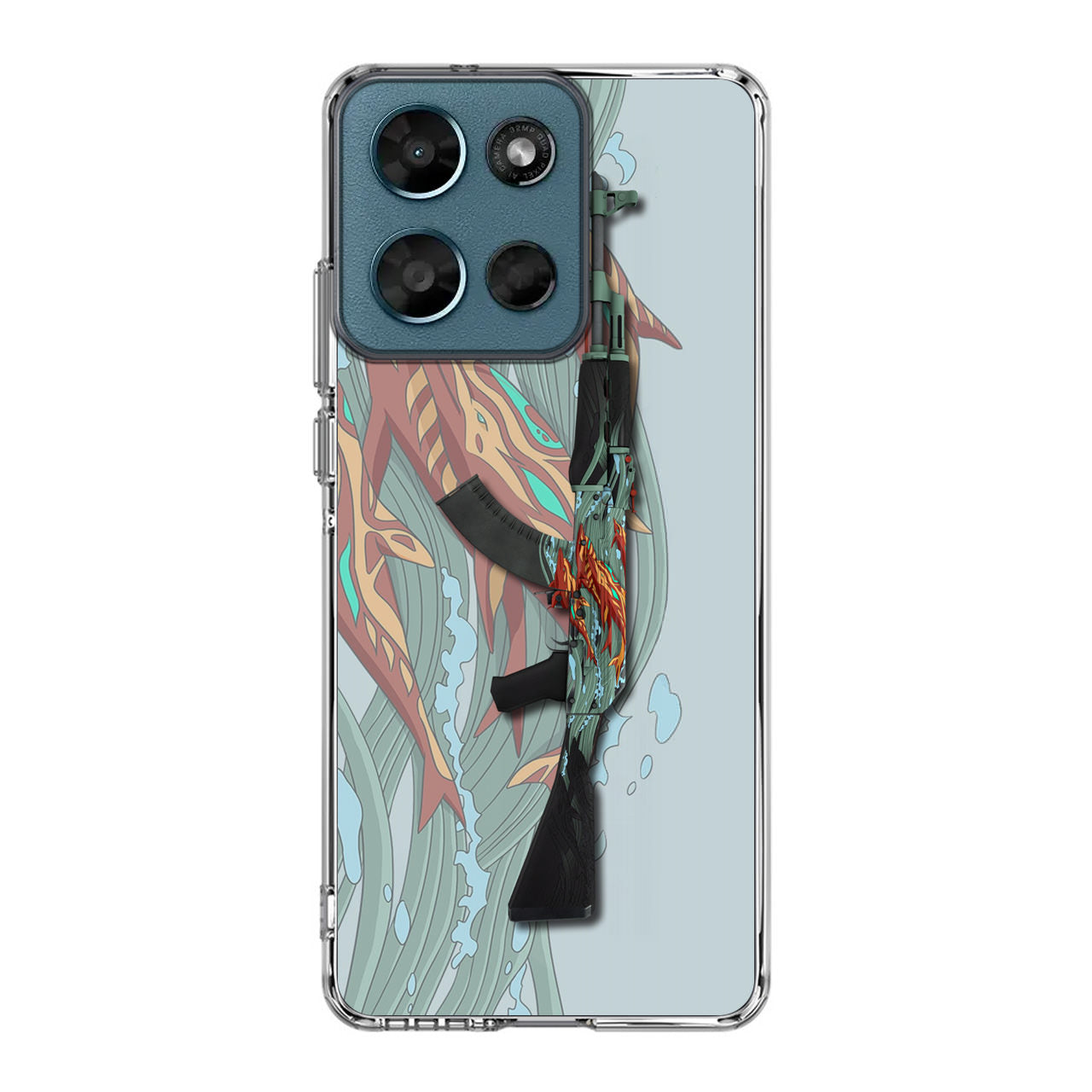 AK-47 Aquamarine Revenge Motorola Moto G Play 2026 Case