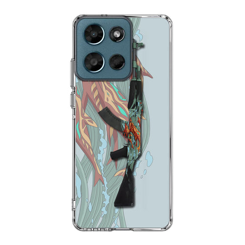 AK-47 Aquamarine Revenge Motorola Moto G Play 2026 Case