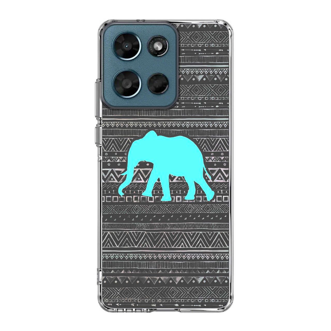 Aztec Elephant Turquoise Motorola Moto G Play 2026 Case