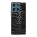Black Snake Skin Texture Motorola Moto G Play 2026 Case