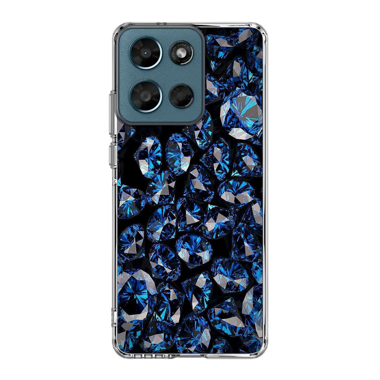 Blue Diamonds Pattern Motorola Moto G Play 2026 Case