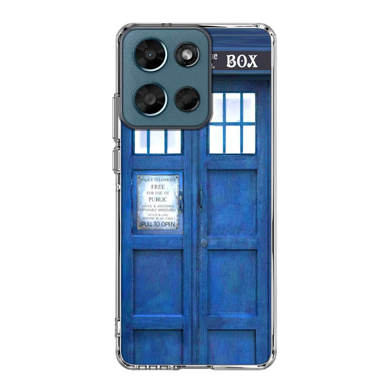 Blue Police Call Box Motorola Moto G Play 2026 Case