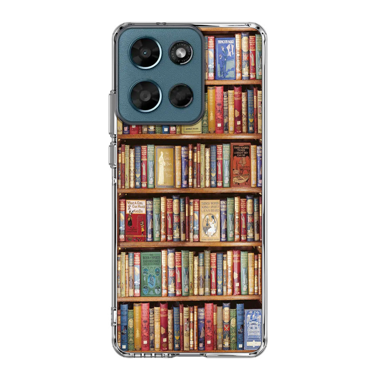 Bookshelf Library Motorola Moto G Play 2026 Case