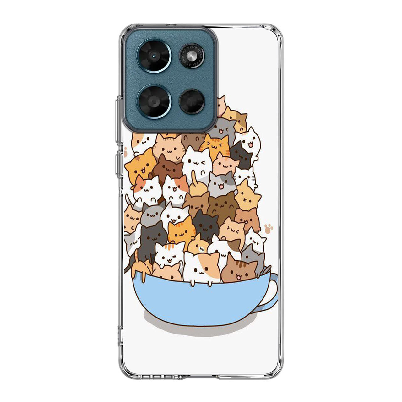 Cats on A Bowl Motorola Moto G Play 2026 Case
