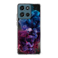 Colorful Dust Art on Black Motorola Moto G Play 2026 Case