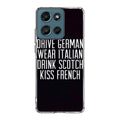 Drive German Wear Italian Drink Scotch Kiss French Motorola Moto G Play 2026 Case