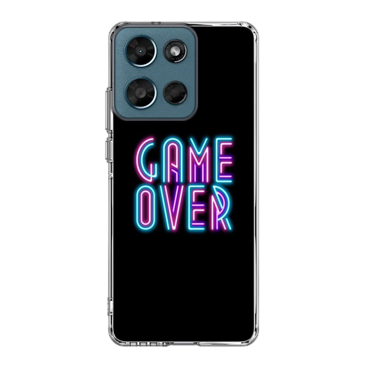 Game Over Neon Motorola Moto G Play 2026 Case
