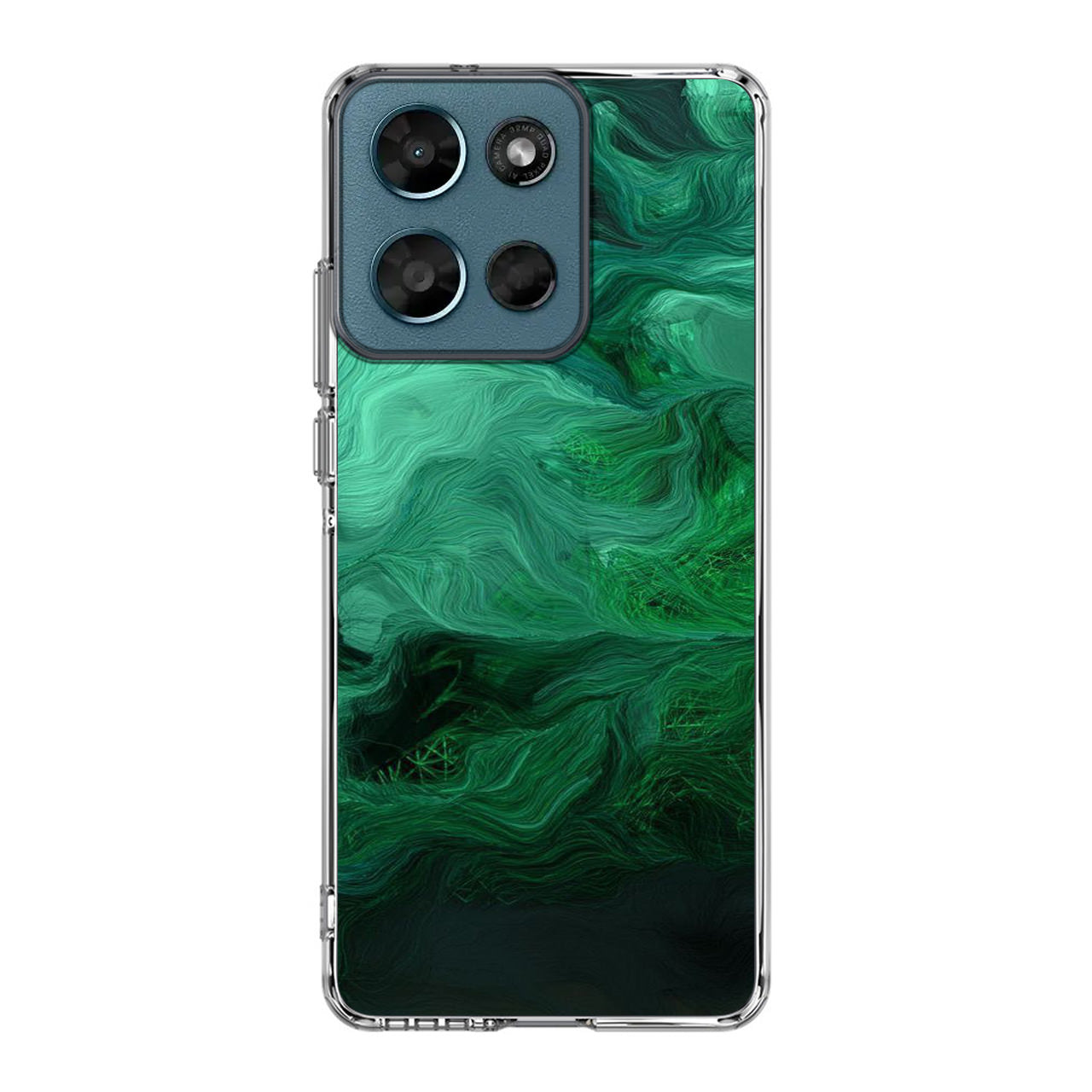 Green Abstract Art Motorola Moto G Play 2026 Case