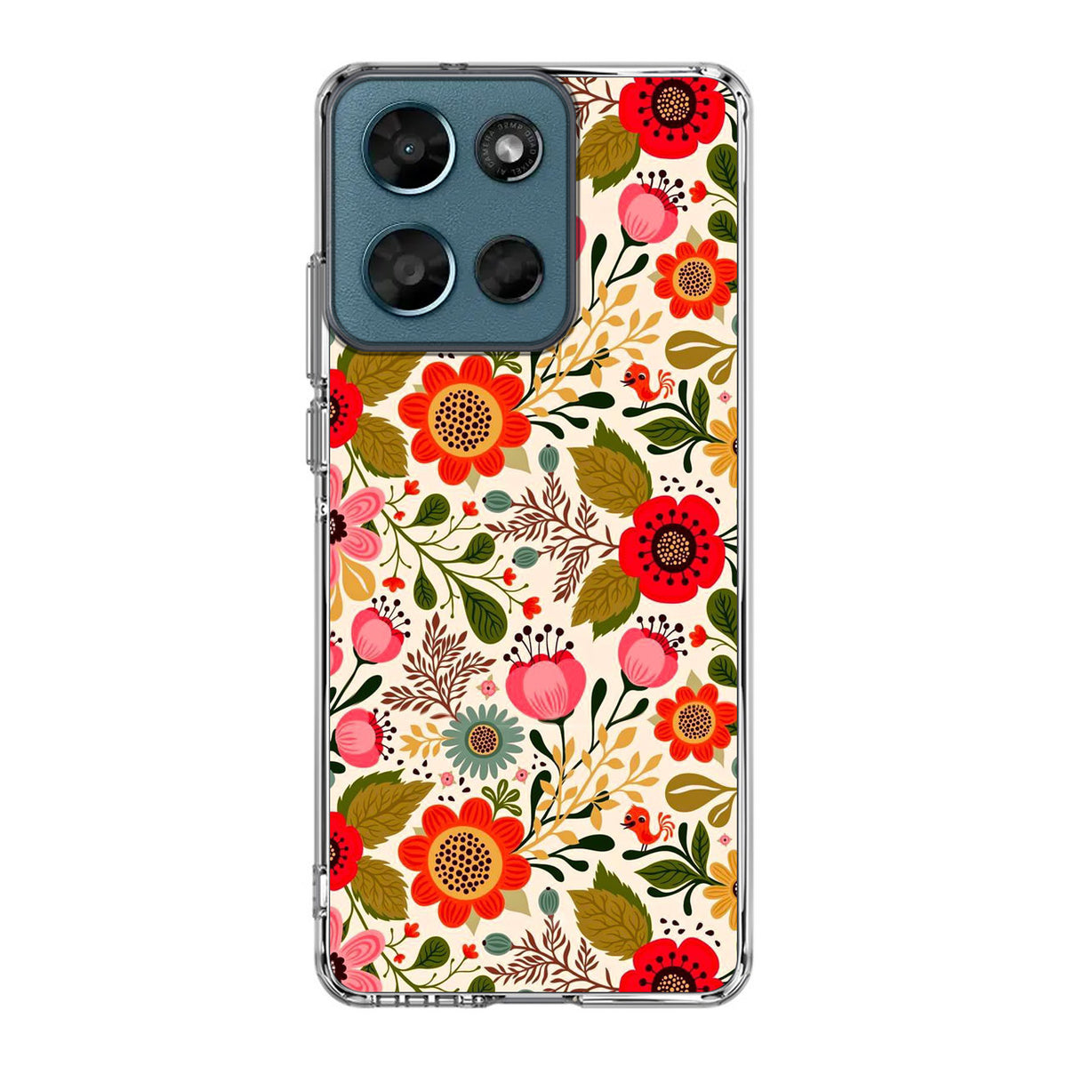 Hello Spring Pattern Motorola Moto G Play 2026 Case