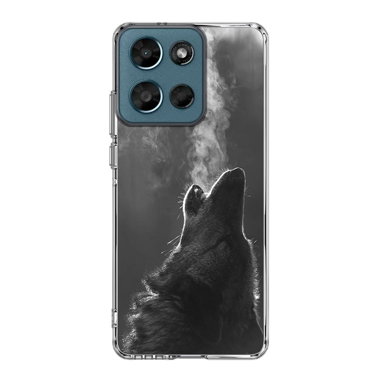 Howling Wolves Black and White Motorola Moto G Play 2026 Case
