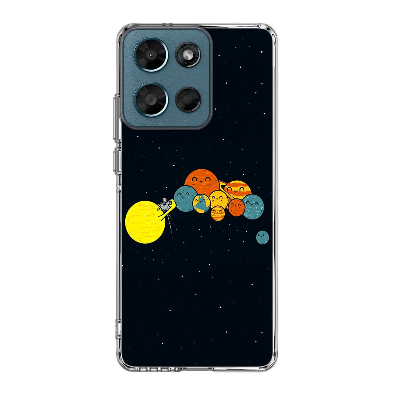 Planet Cute Illustration Motorola Moto G Play 2026 Case