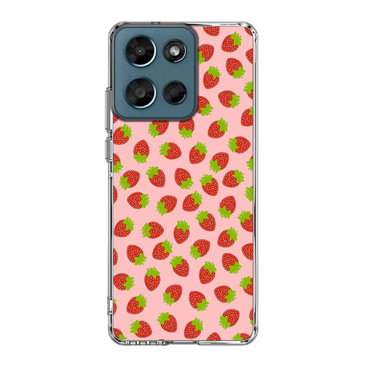 Strawberries Pattern Motorola Moto G Play 2026 Case