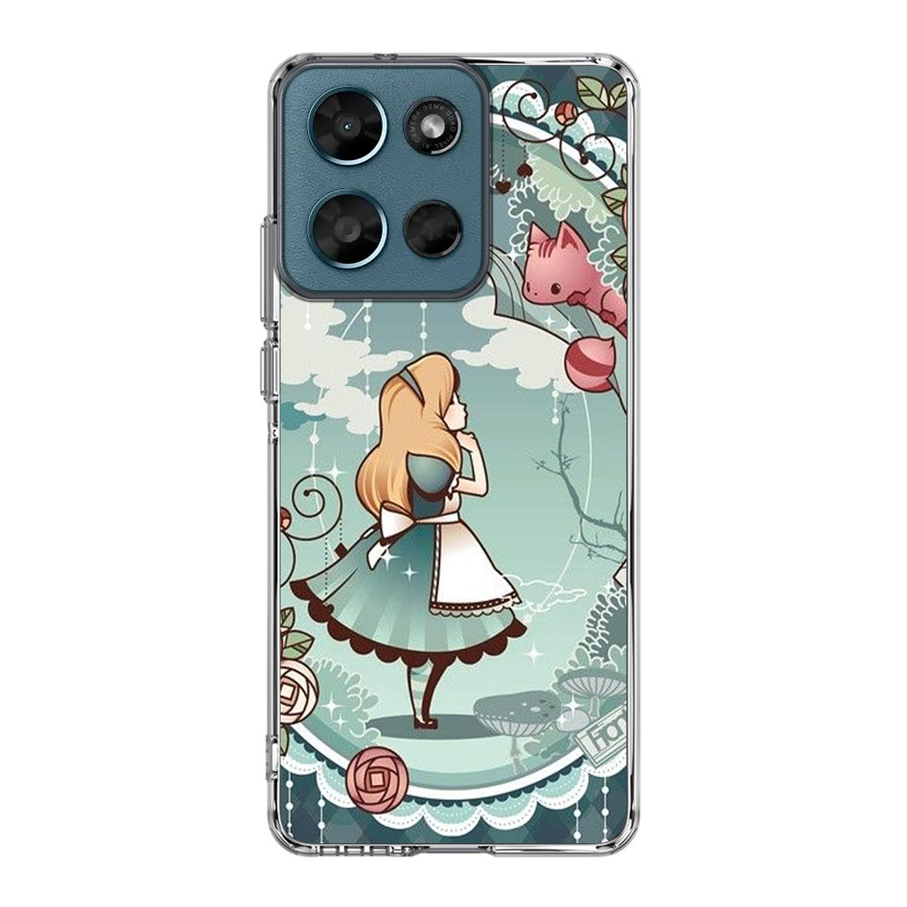Alice And Cheshire Cat Poster Motorola Moto G Play 2026 Case