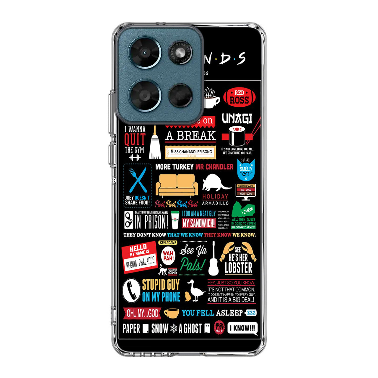 Friends TV Show Quotes Poster Motorola Moto G Play 2026 Case