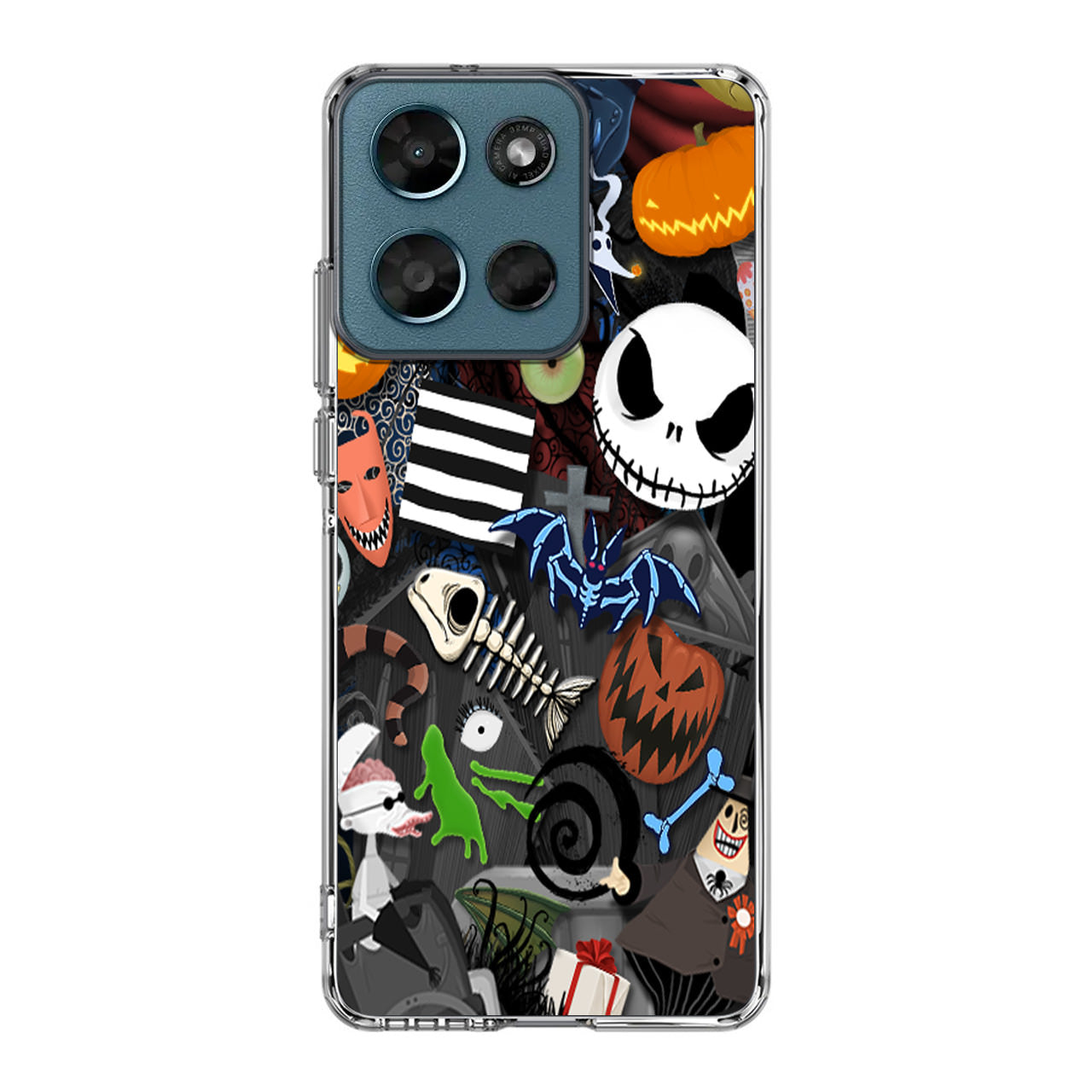 Nightmare Before Chrismast Collage Motorola Moto G Play 2026 Case