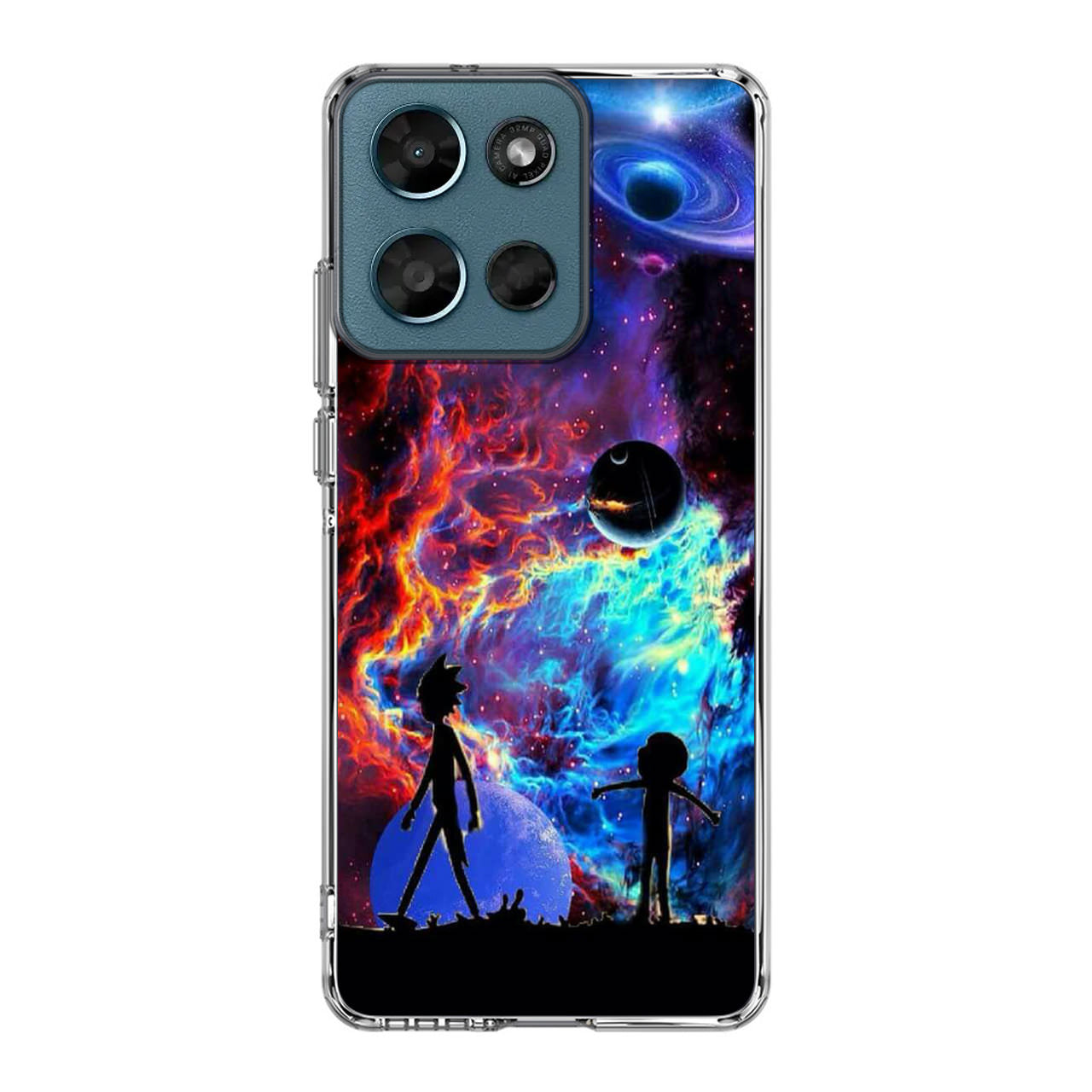 Rick And Morty Flat Galaxy Motorola Moto G Play 2026 Case