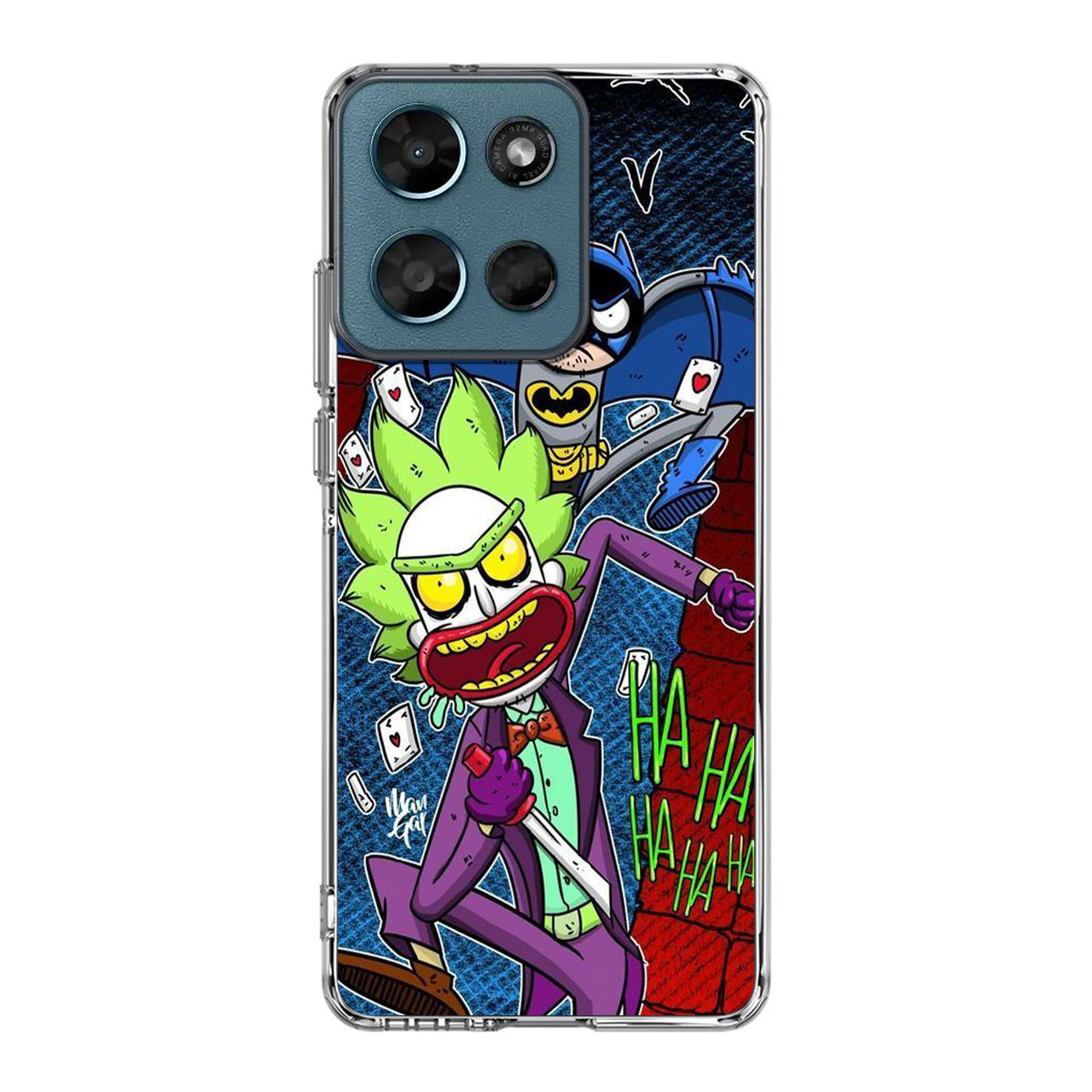 Rick And Morty Bat And Joker Clown Motorola Moto G Play 2026 Case