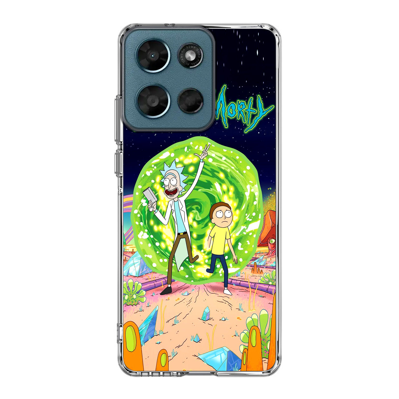 Rick And Morty Portal Gun Motorola Moto G Play 2026 Case