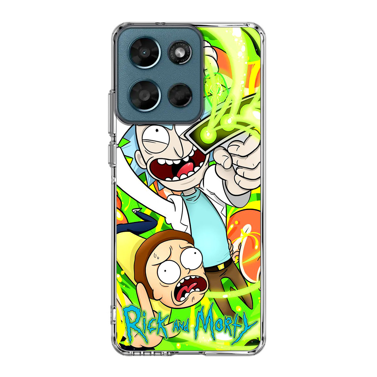 Rick And Morty Shoot Portal Gun Motorola Moto G Play 2026 Case
