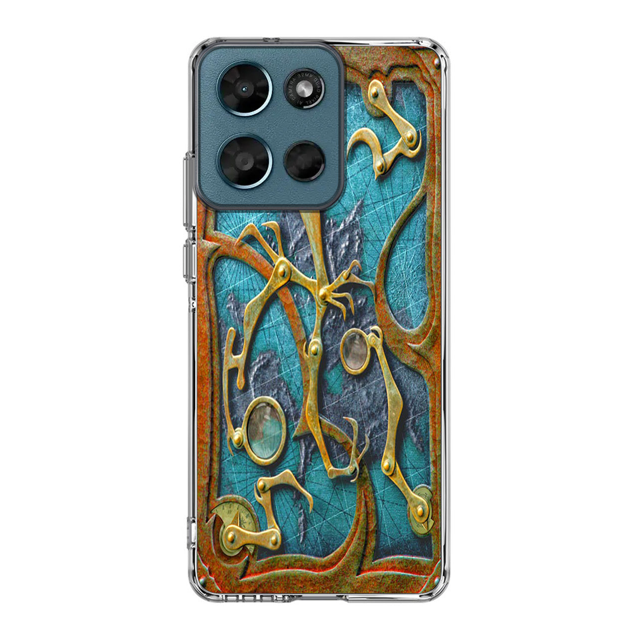 Steampunk Book Cover Motorola Moto G Play 2026 Case