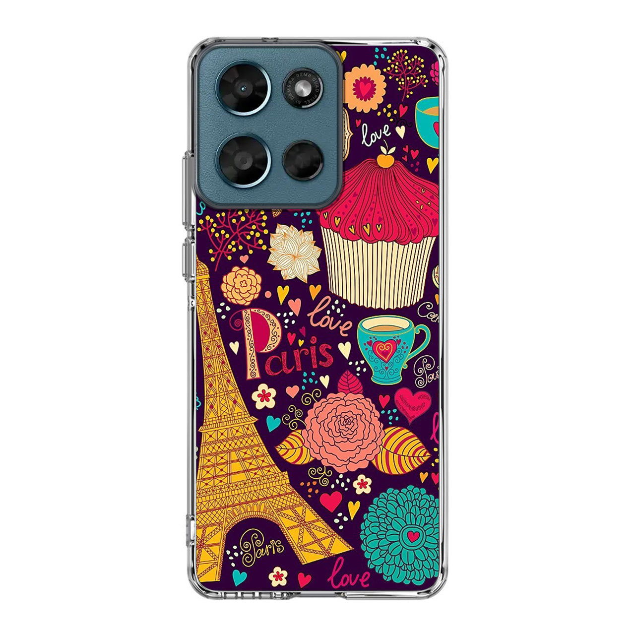 Vintage Love In Paris Motorola Moto G Play 2026 Case
