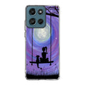 Girl Cat and Moon Motorola Moto G Play 2026 Case