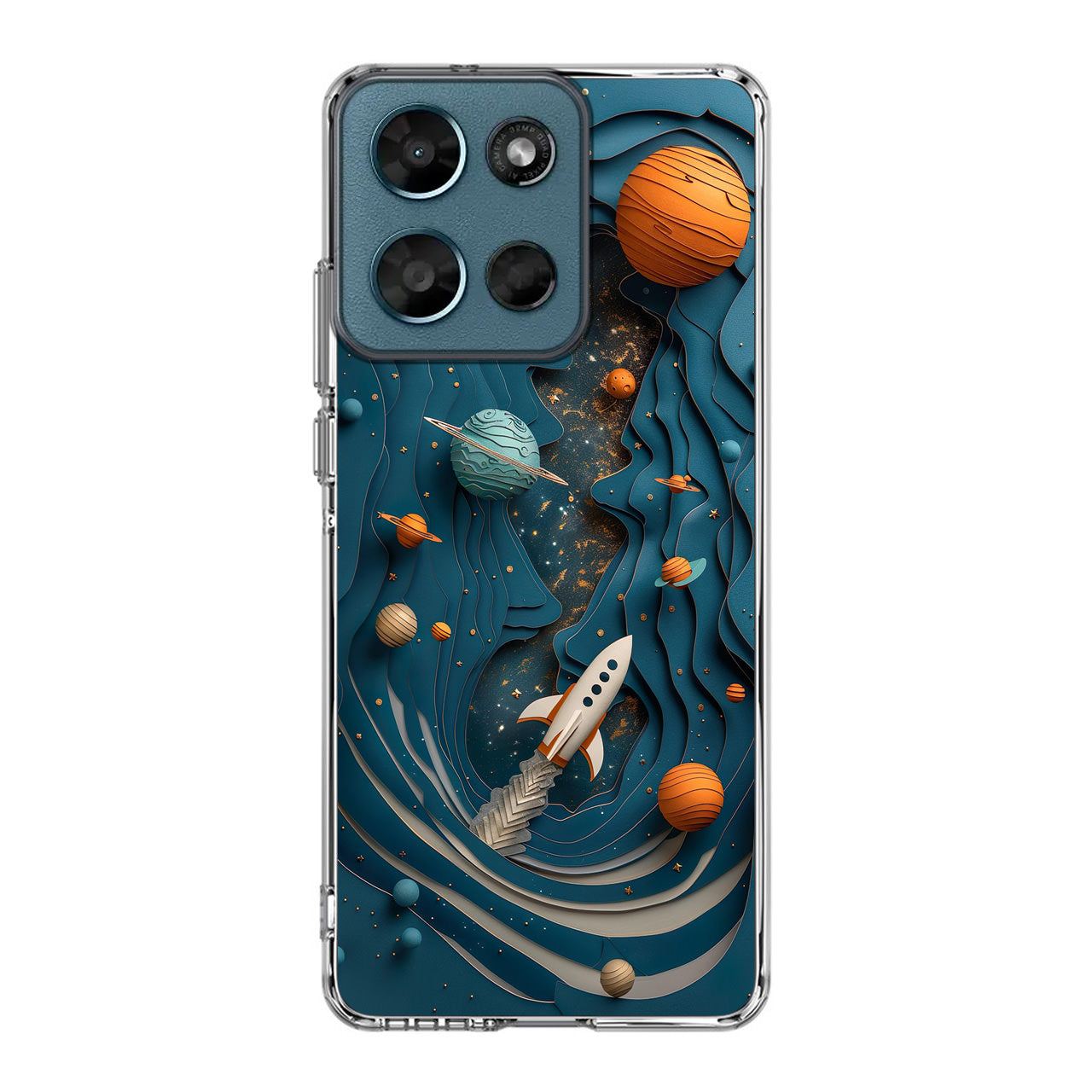 Cardboard Cosmos Motorola Moto G Play 2026 Case