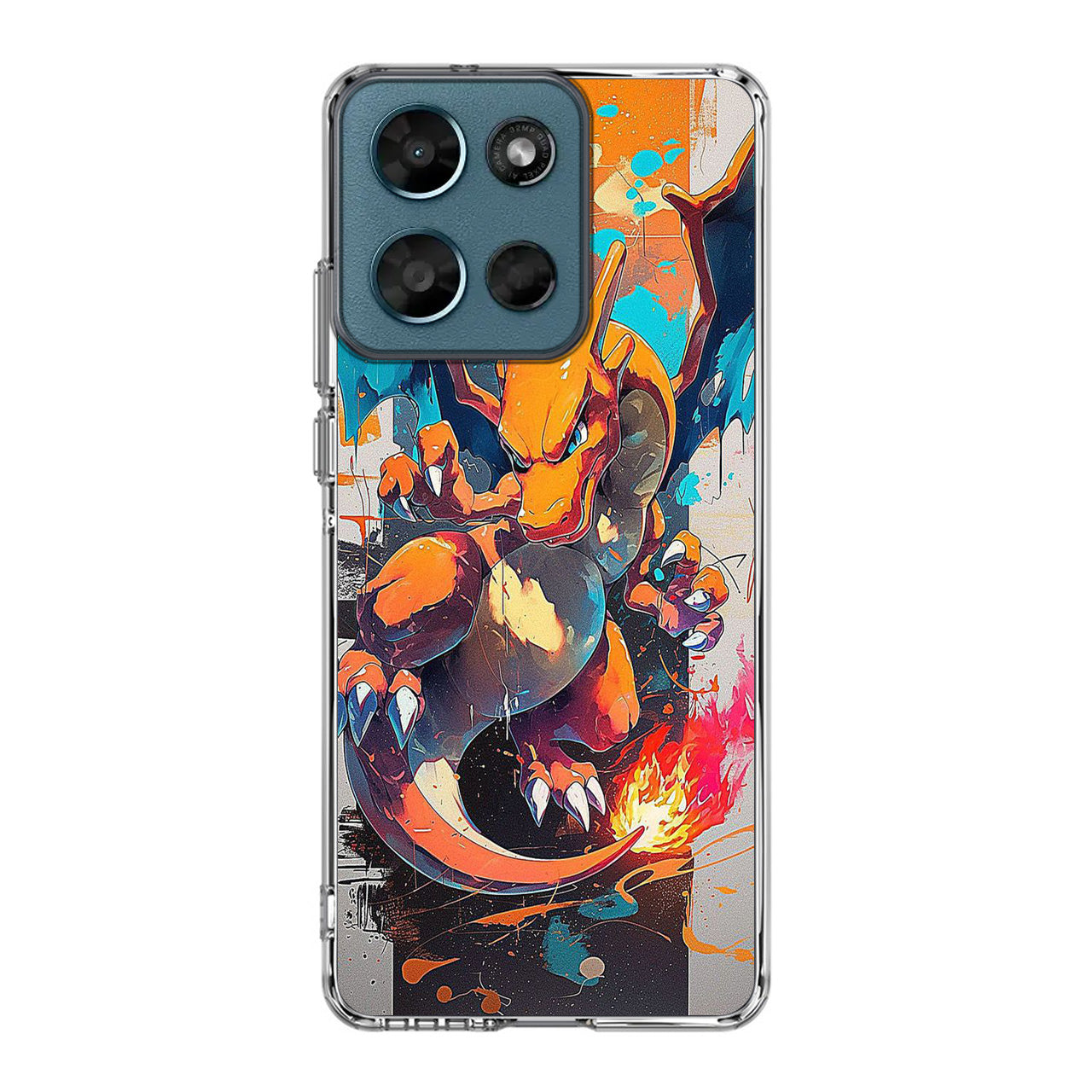 Charizard Inferno on Canvas Motorola Moto G Play 2026 Case