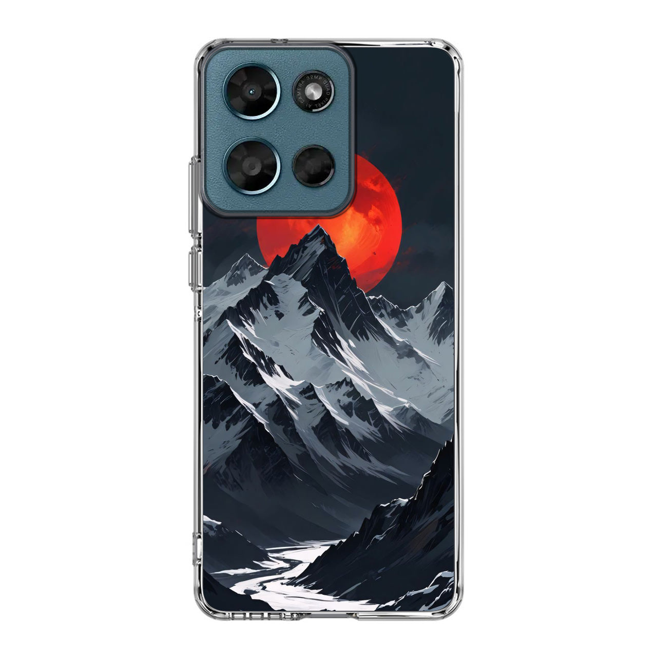 Crimson Eclipse The Mountain Motorola Moto G Play 2026 Case