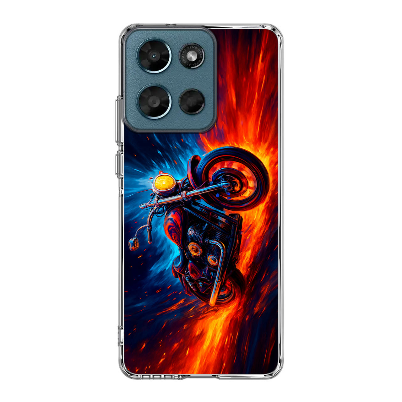 Ride Through Fire and Ice Motorola Moto G Play 2026 Case