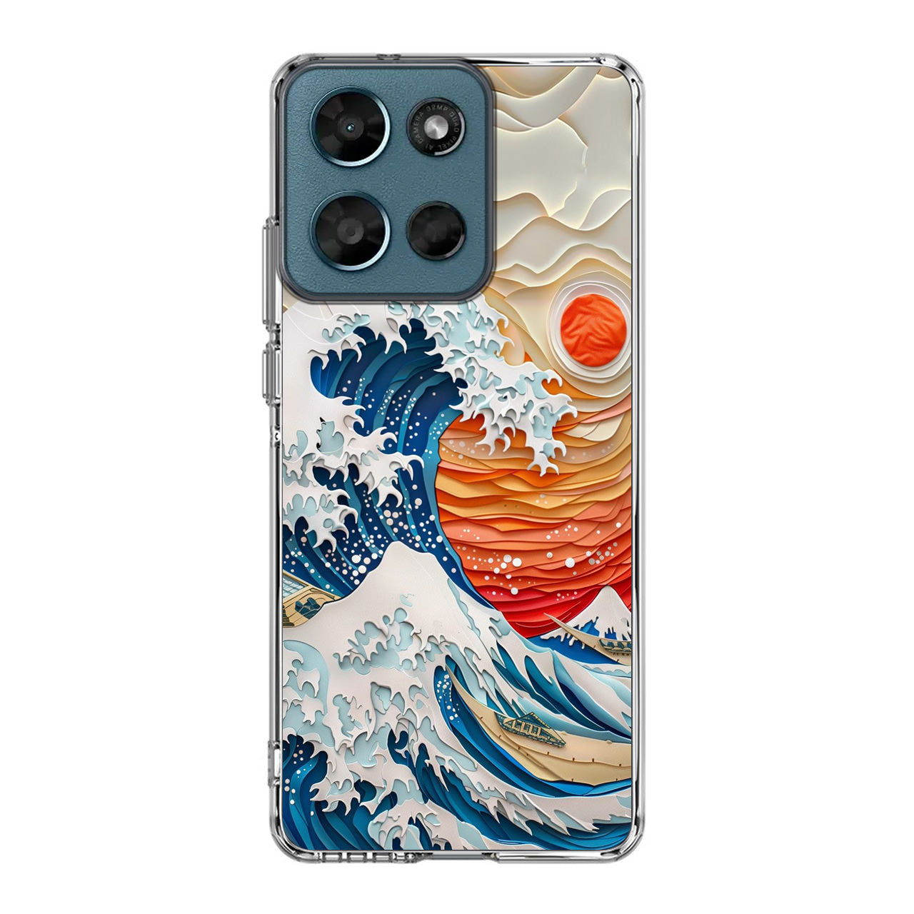 The Great Wave Off Paper Art Motorola Moto G Play 2026 Case