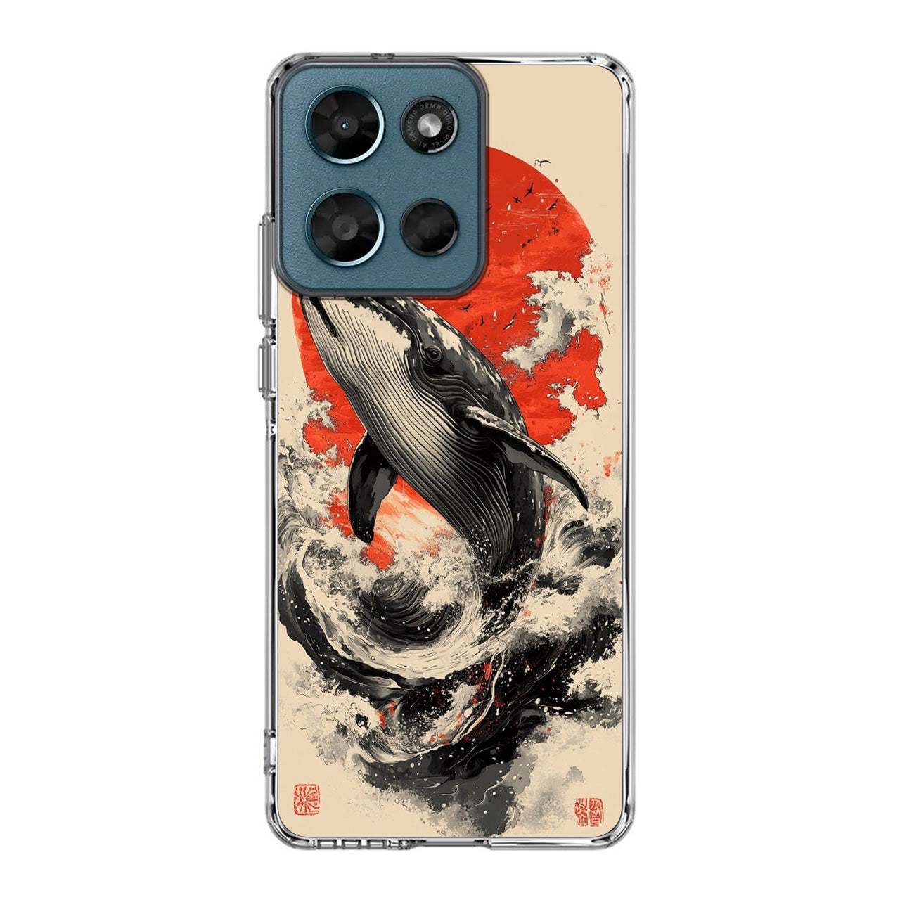 The Whale Rises Motorola Moto G Play 2026 Case