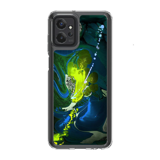 Abstract Green Blue Art Motorola Moto G Power 5G 2023 Case