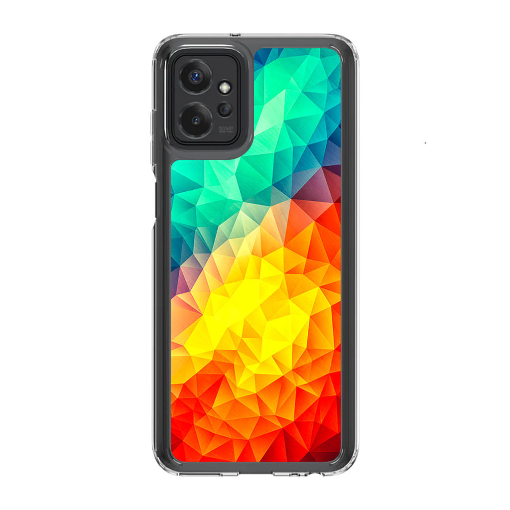 Abstract Multicolor Cubism Painting Motorola Moto G Power 5G 2023 Case