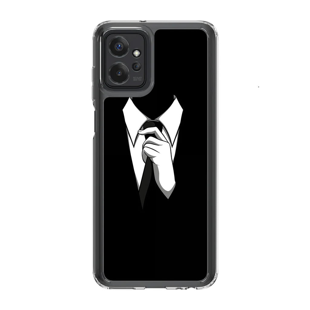 Anonymous Black White Tie Motorola Moto G Power 5G 2023 Case