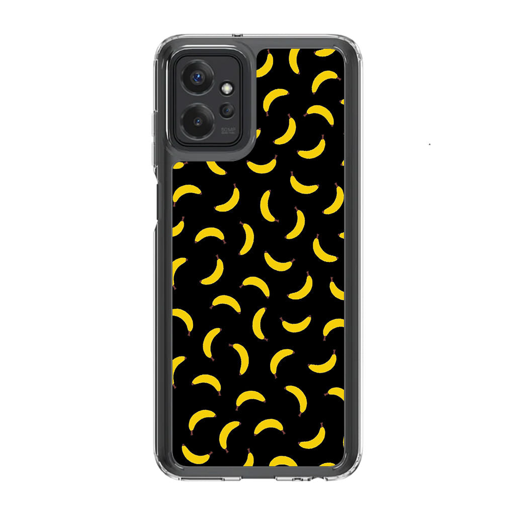 Bananas Fruit Pattern Black Motorola Moto G Power 5G 2023 Case