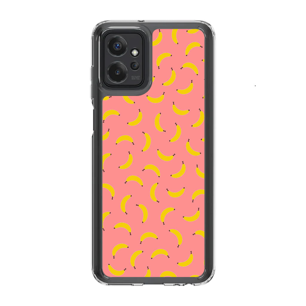 Bananas Fruit Pattern Pink Motorola Moto G Power 5G 2023 Case