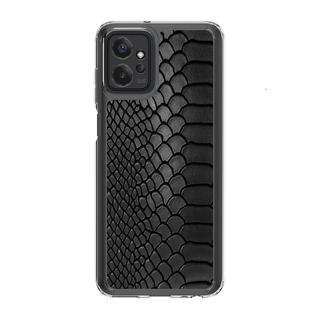 Black Snake Skin Texture Motorola Moto G Power 5G 2023 Case