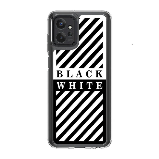 Black White Stripes Motorola Moto G Power 5G 2023 Case